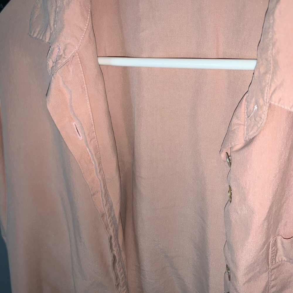 Vintage Pale Pink Button Up